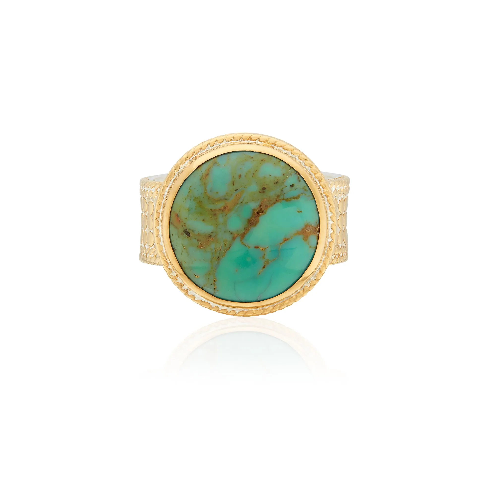Large Turquoise Cocktail Ring sold by Anna Beck