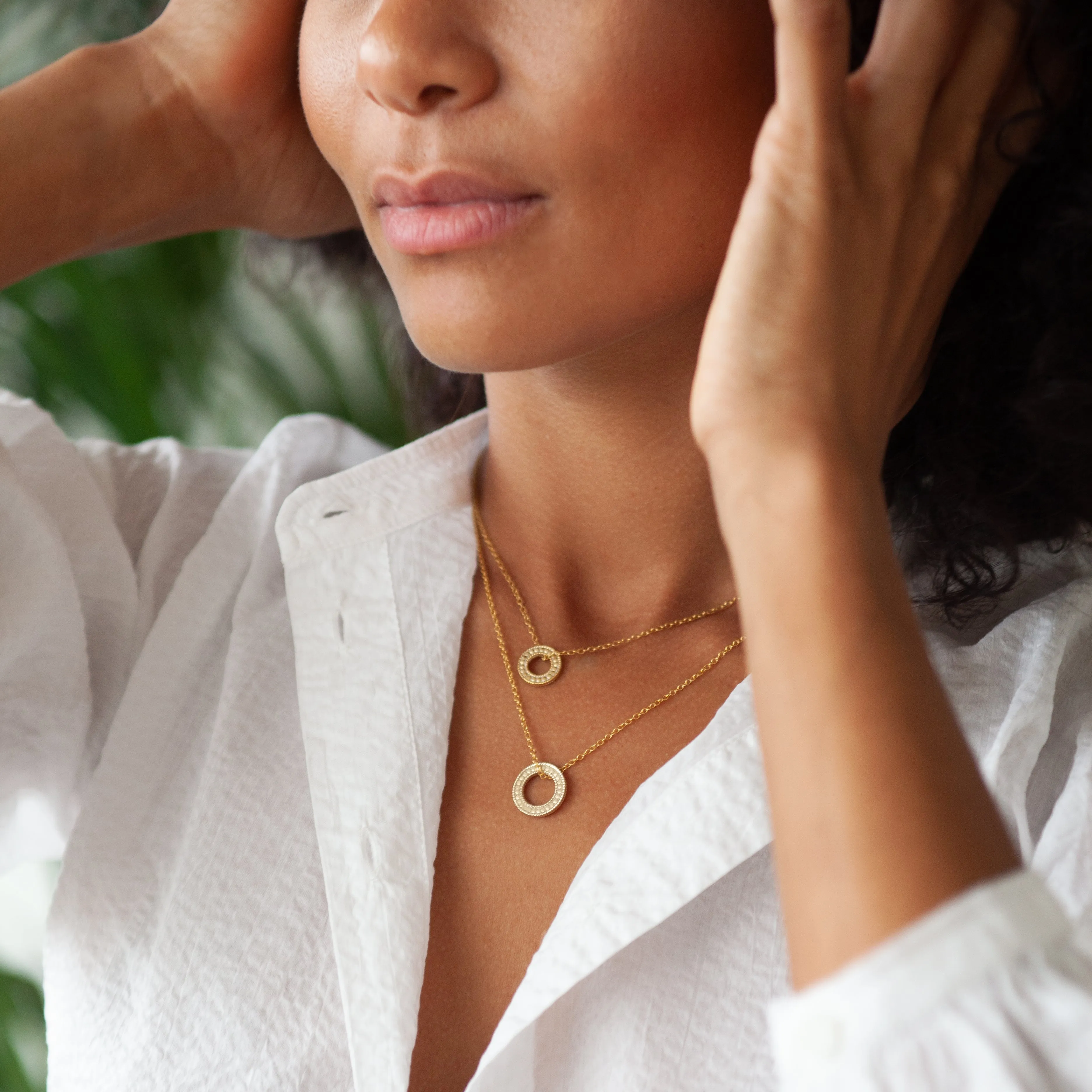 Circle of Life Open "O" Charity Necklace - Gold sold by Anna Beck product image thumbnail 2