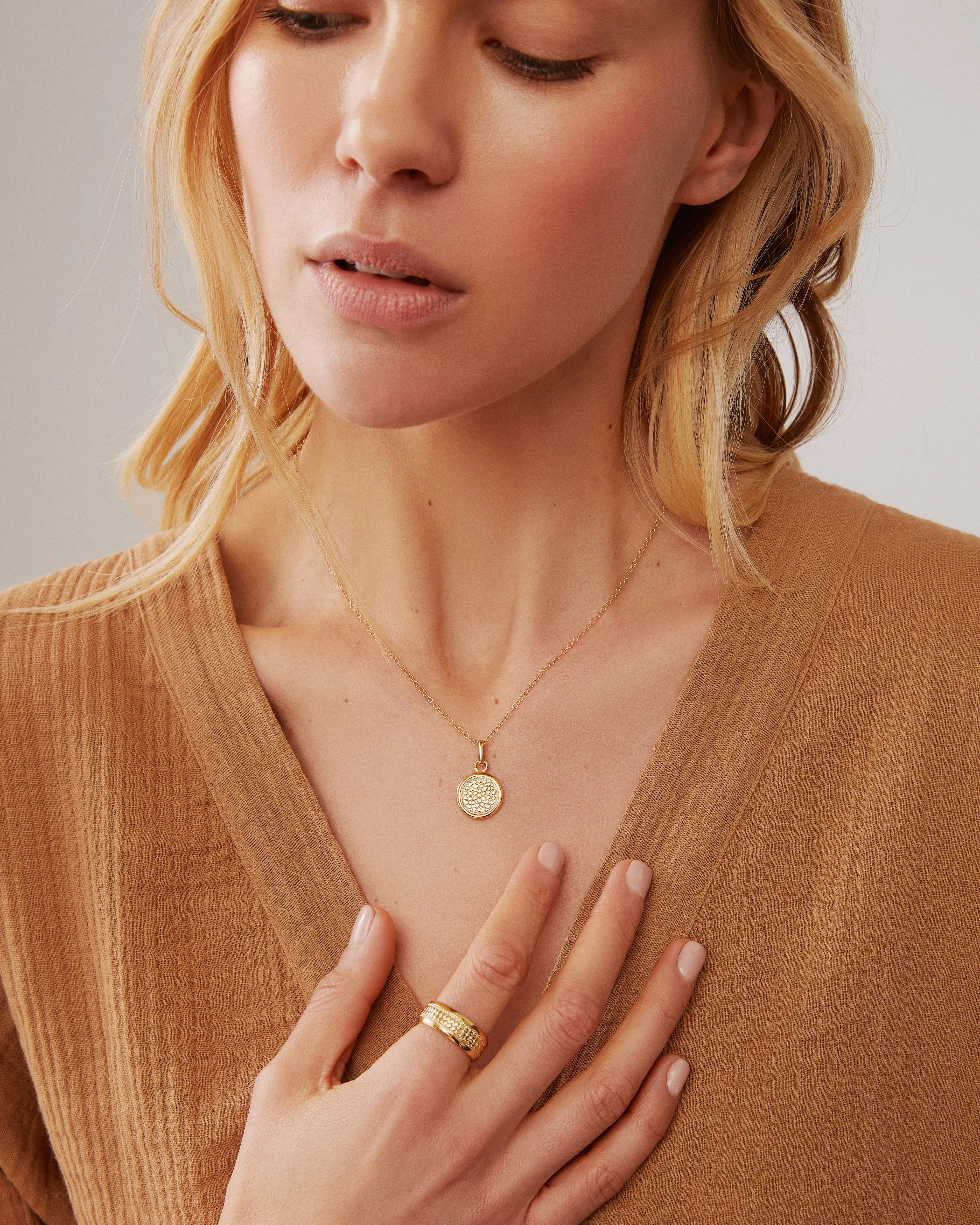 Classic Wide Band Stacking Ring - Gold sold by Anna Beck product image thumbnail 3