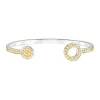 Signature Circle Open Cuff - Gold & Silver sold by Anna Beck