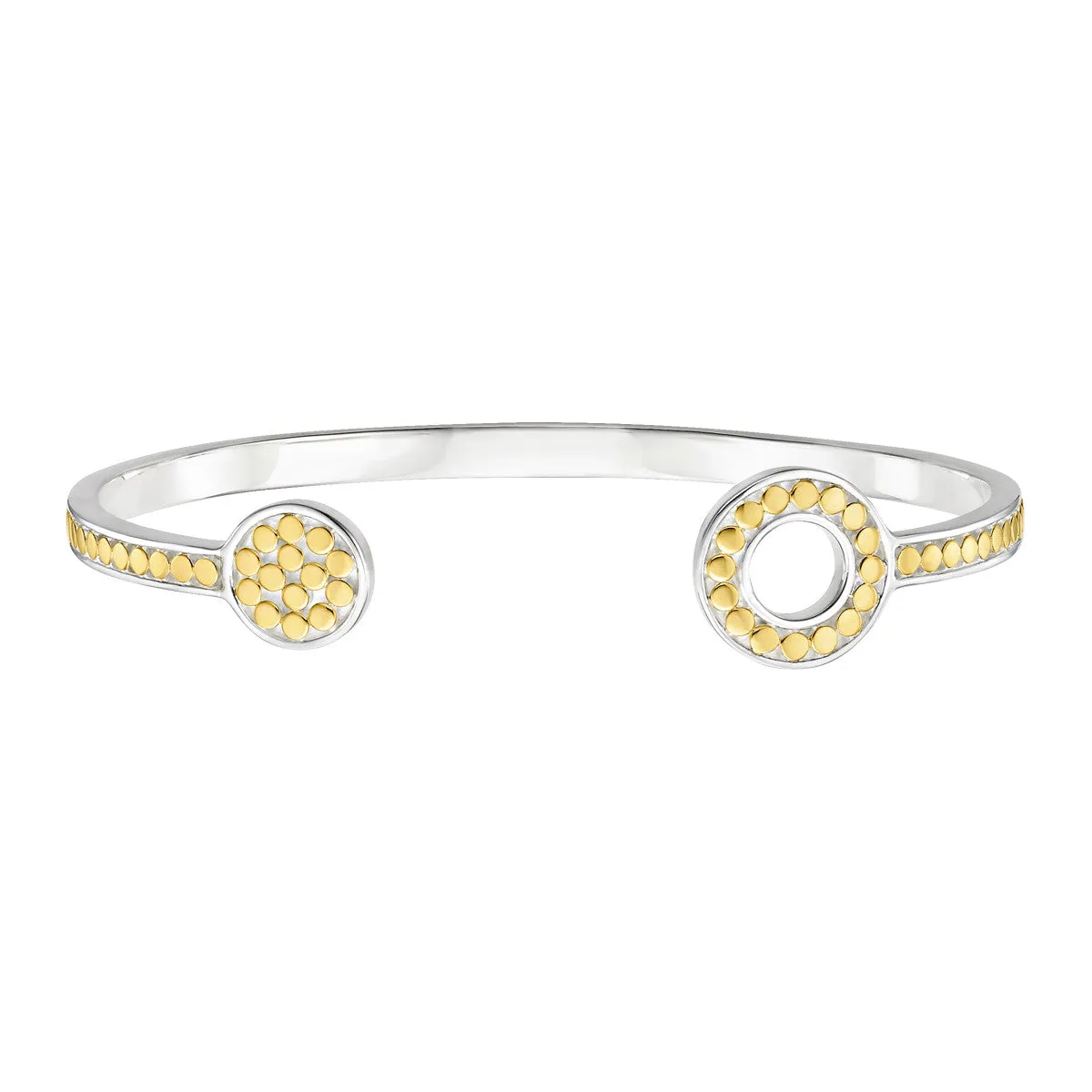 Signature Circle Open Cuff - Gold & Silver sold by Anna Beck
