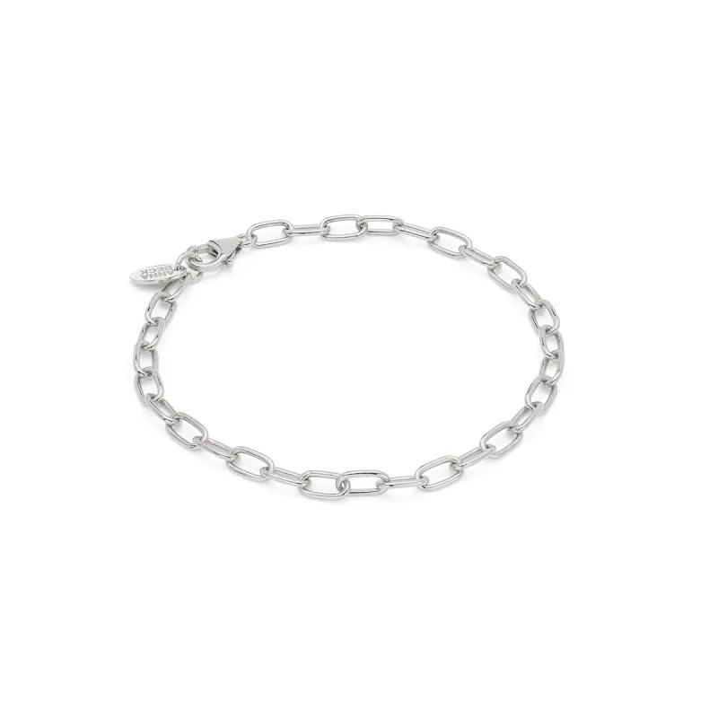 Elongated Chain Bracelet - Silver sold by Anna Beck