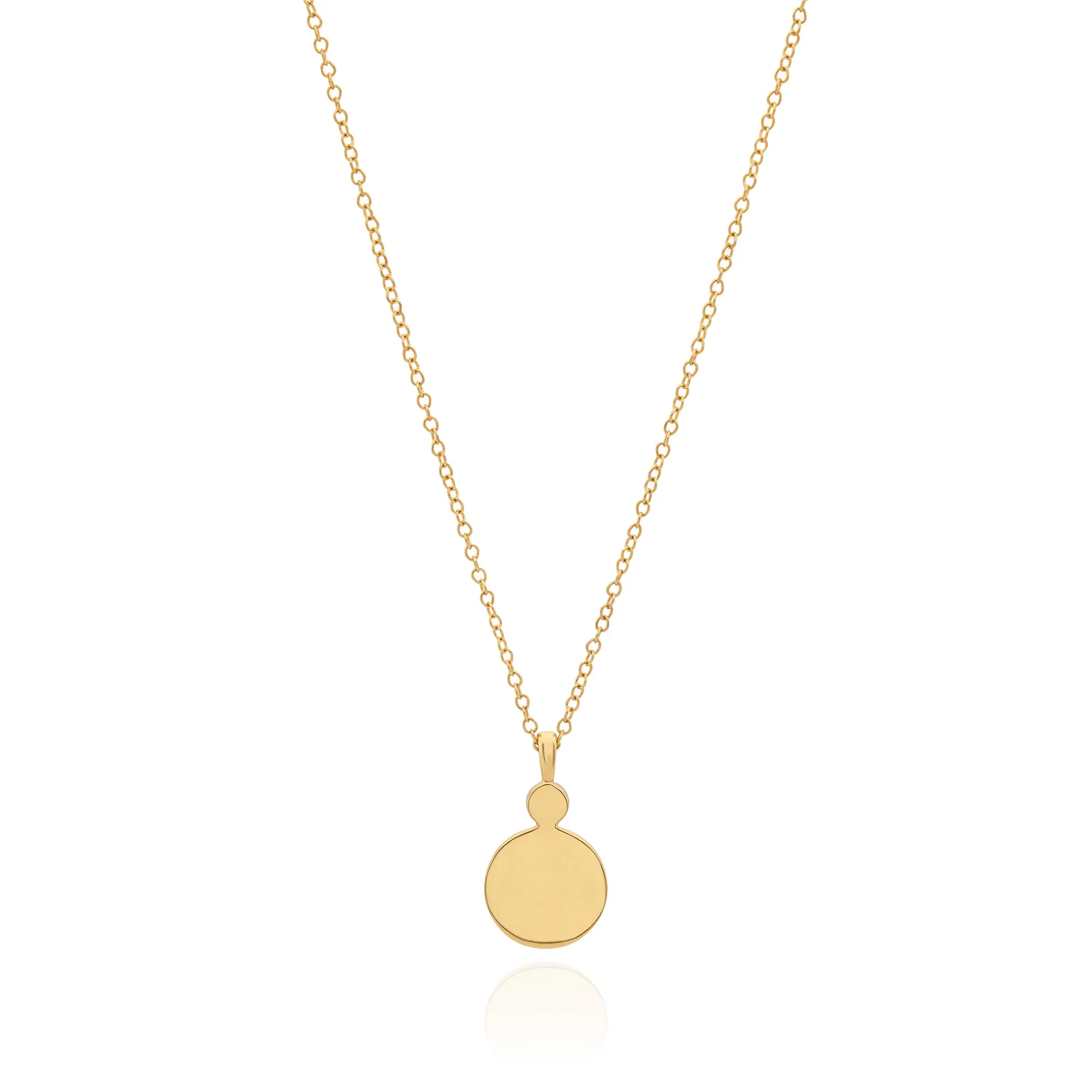 Pink Ruby Circle Pendant Necklace sold by Anna Beck product image thumbnail 3