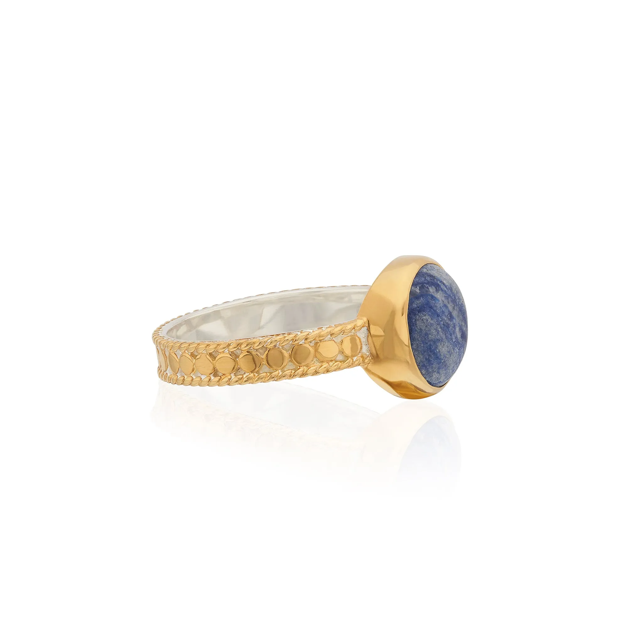 Medium Dumortierite Stacking Ring - Gold sold by Anna Beck product image thumbnail 3