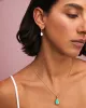 White Agate Oval Charm Earrings sold by Anna Beck