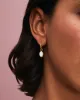 White Agate Oval Charm Earrings sold by Anna Beck