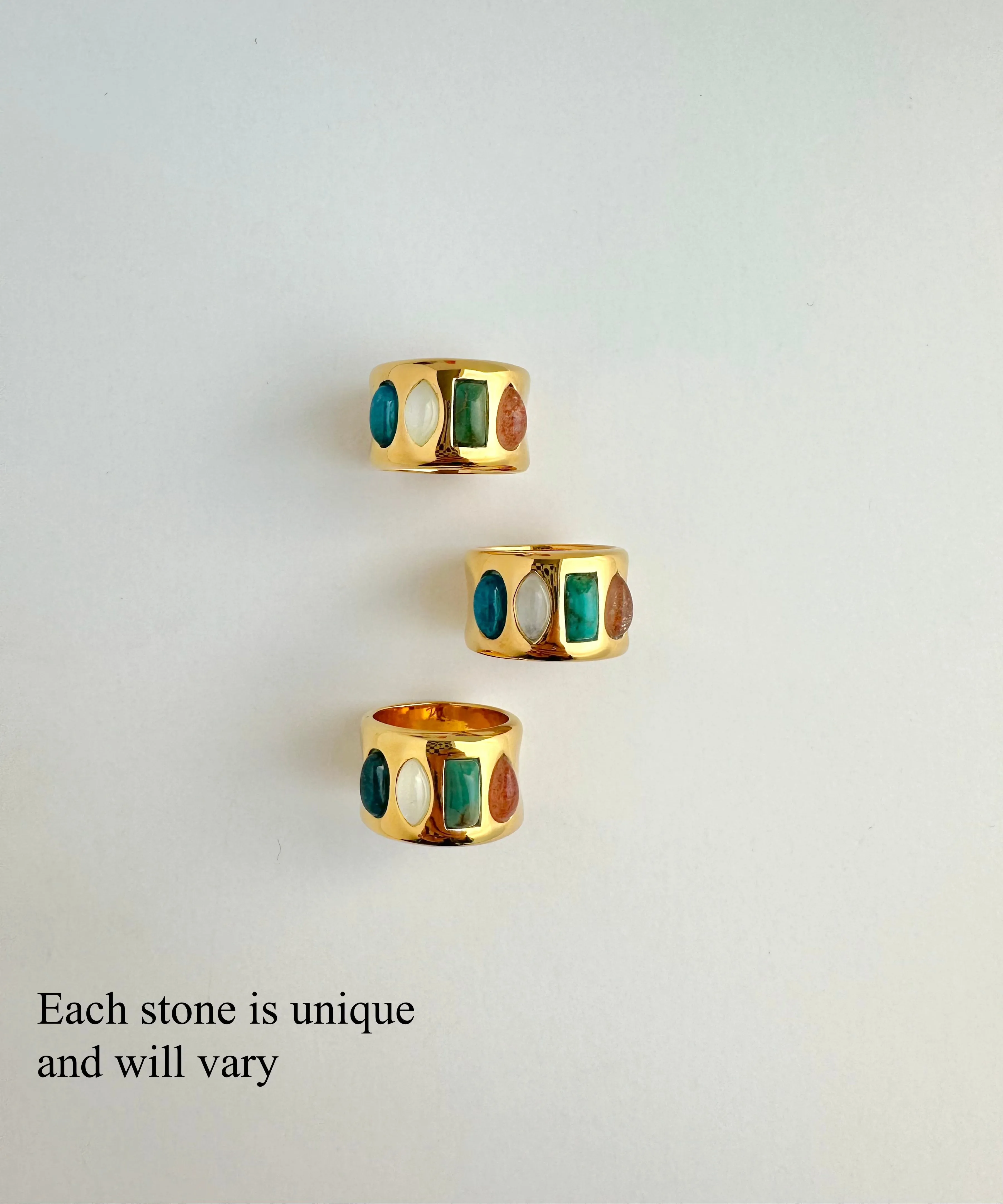 Large Multi-Stone Shapes Ring sold by Anna Beck product image thumbnail 4