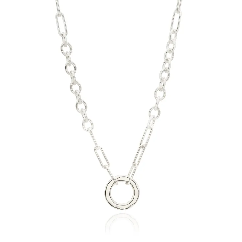 Wavy Open O Chain Necklace - Silver sold by Anna Beck