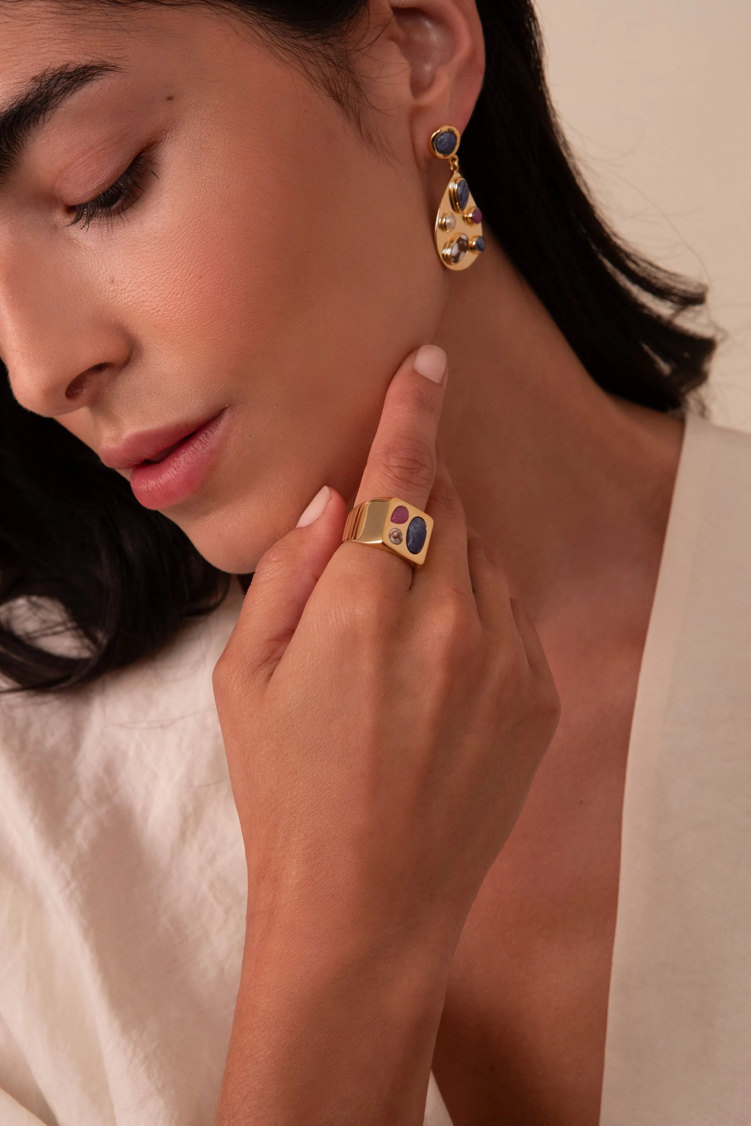 Cushion Multi-Stone Ring sold by Anna Beck product image thumbnail 2