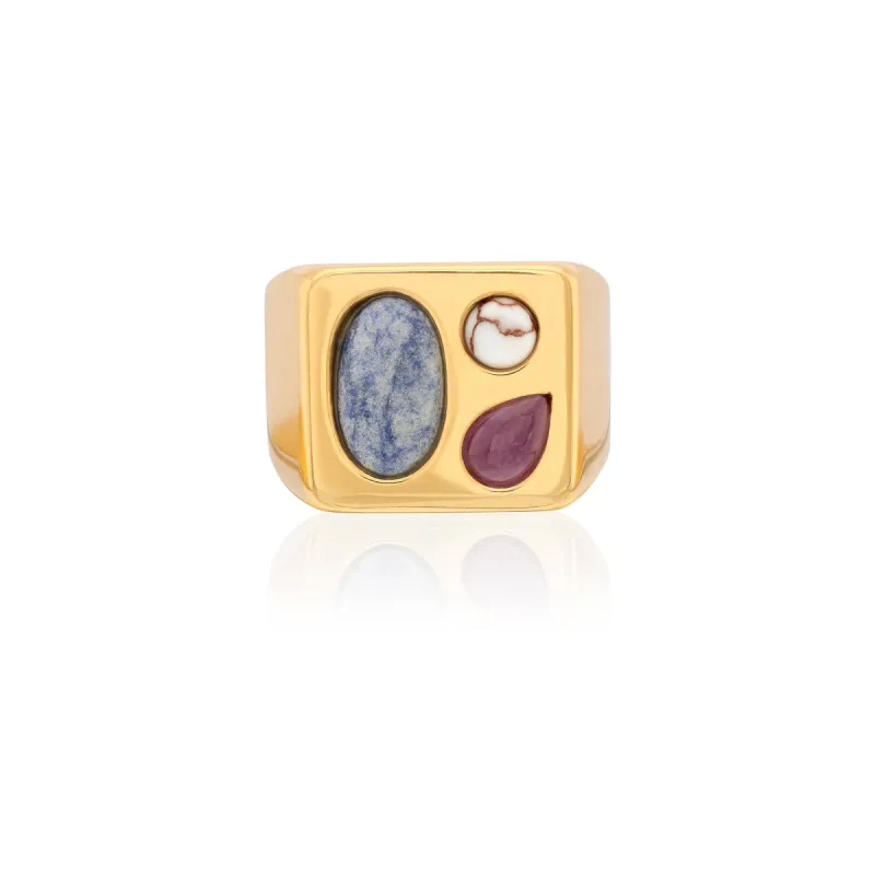 Cushion Multi-Stone Ring sold by Anna Beck