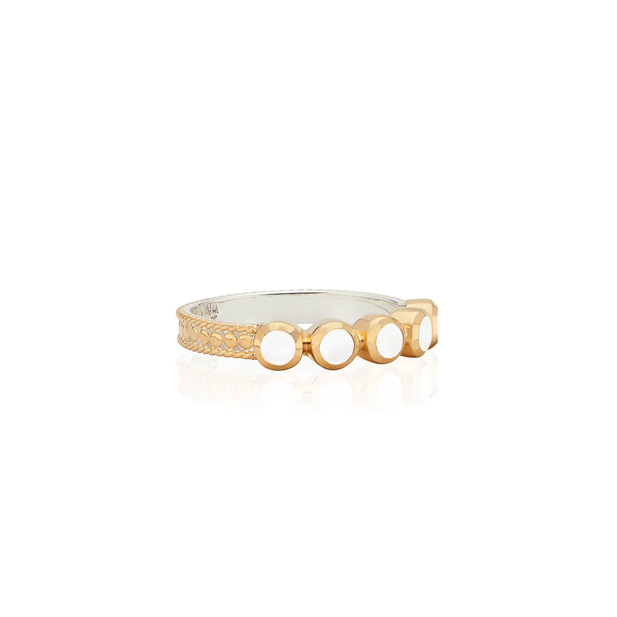 White Agate Multi Stone Ring - Gold sold by Anna Beck product image thumbnail 3