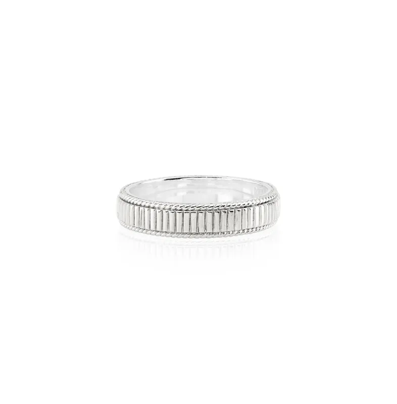 Linear Stacking Ring - Silver sold by Anna Beck