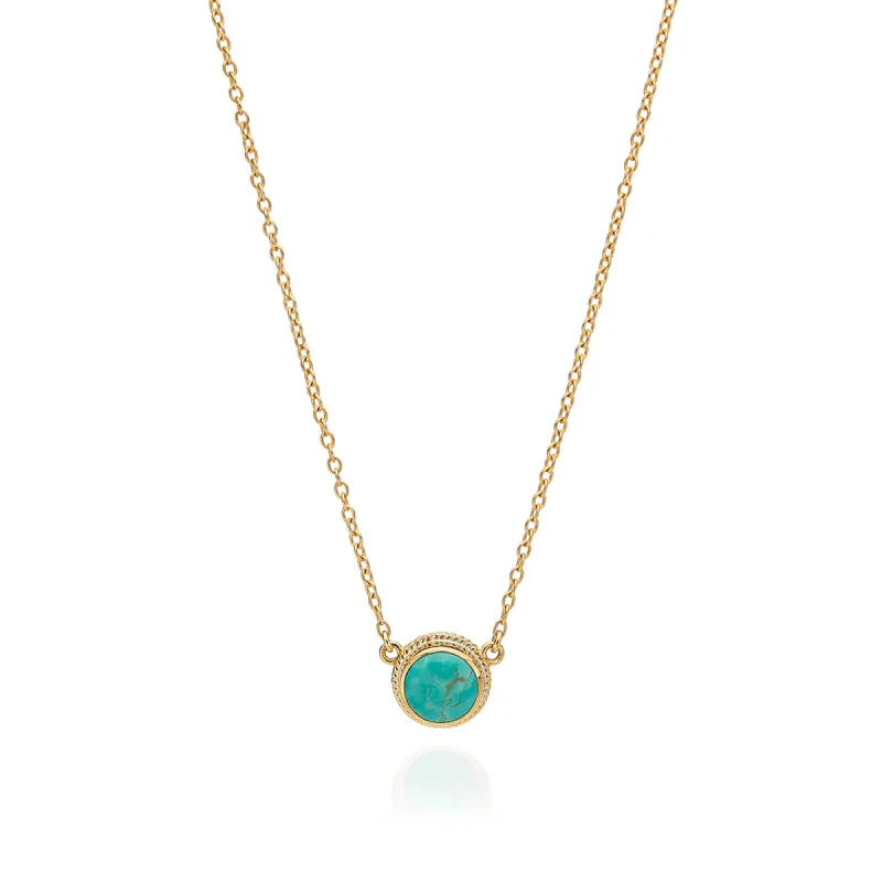 Small Turquoise Pendant Necklace sold by Anna Beck