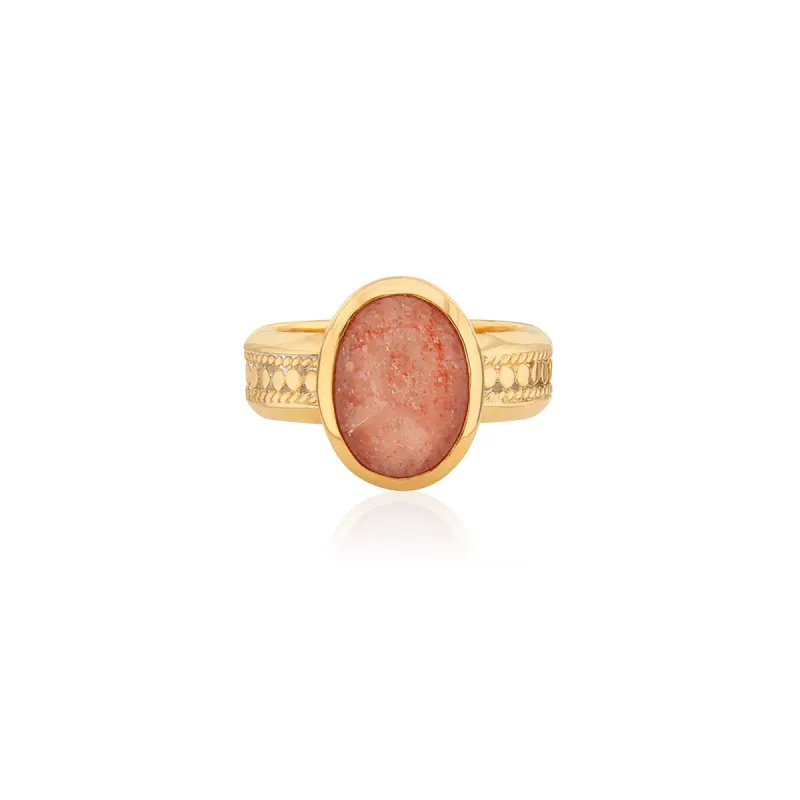 Sunstone Oval Cocktail Ring sold by Anna Beck