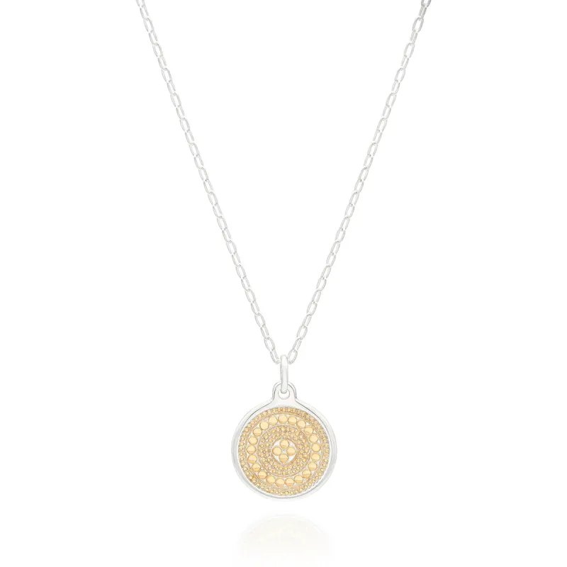 Medallion Charity Necklace - Gold & Silver sold by Anna Beck