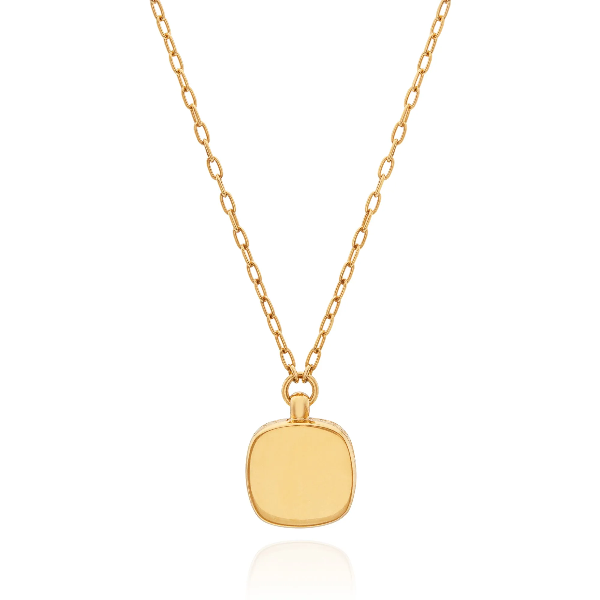 Small Hypersthene Cushion Pendant Necklace - Gold sold by Anna Beck product image thumbnail 4