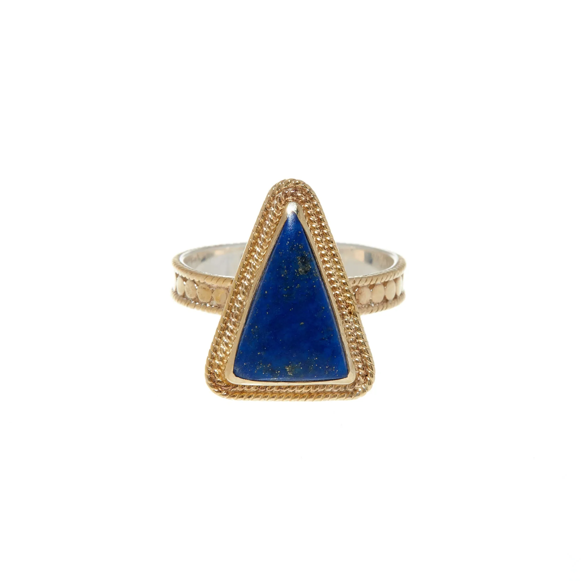 Lapis Triangle Cocktail Ring sold by Anna Beck