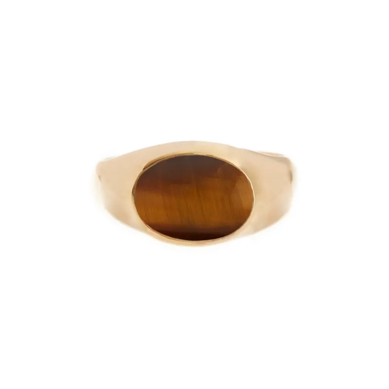 Oval Tiger's Eye Signet Ring sold by Anna Beck