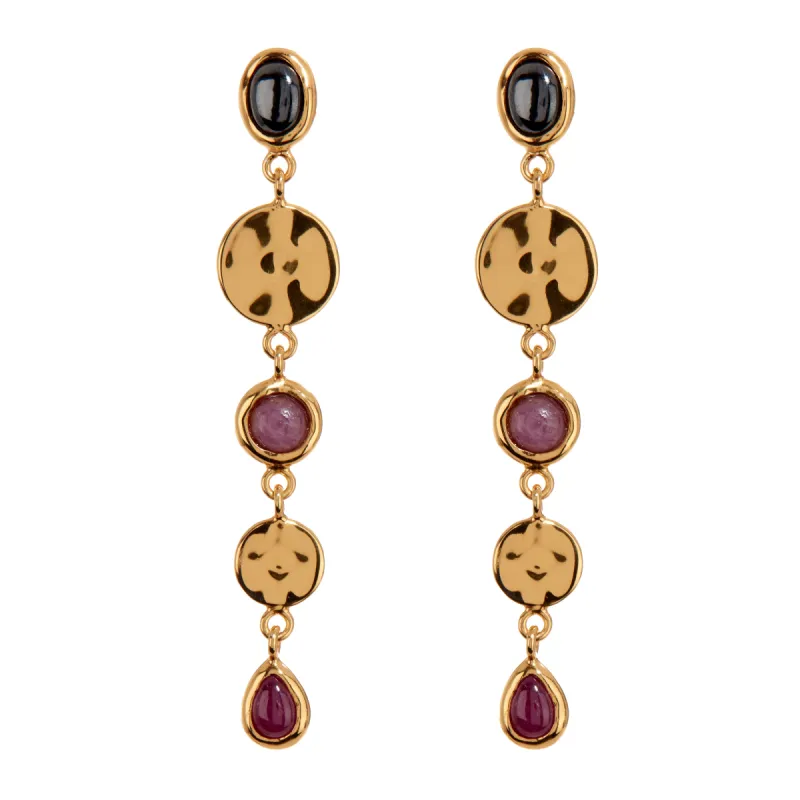 Asymetrical Duster Drop Earrings sold by Anna Beck