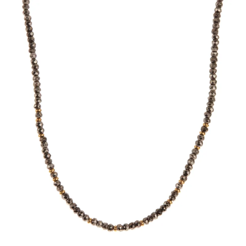 Beaded Pyrite Necklace sold by Anna Beck