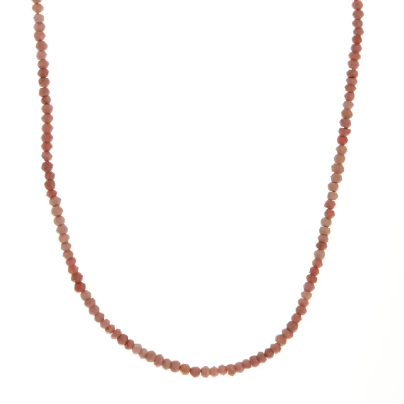 Beaded Pink Opal Necklace sold by Anna Beck