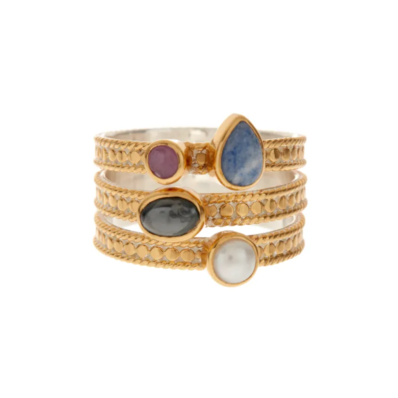 Multi-Stone Faux Stack Ring sold by Anna Beck