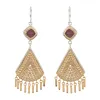 Ruby Double Drop Fringe Earrings sold by Anna Beck