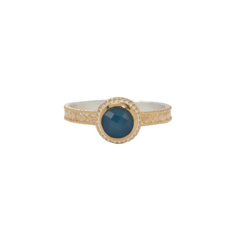 Blue Quartz Stone Stacking Ring sold by Anna Beck