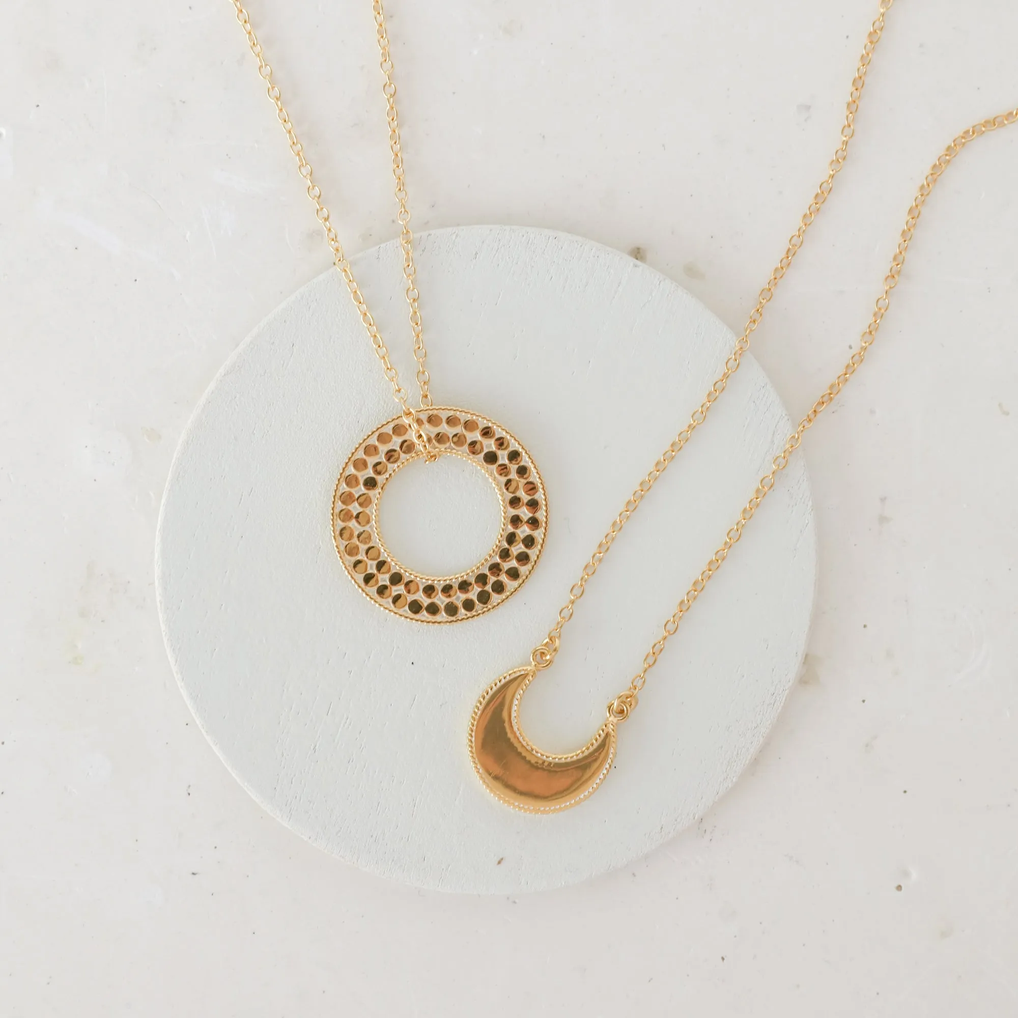 Classic Crescent Necklace - Gold sold by Anna Beck product image thumbnail 4