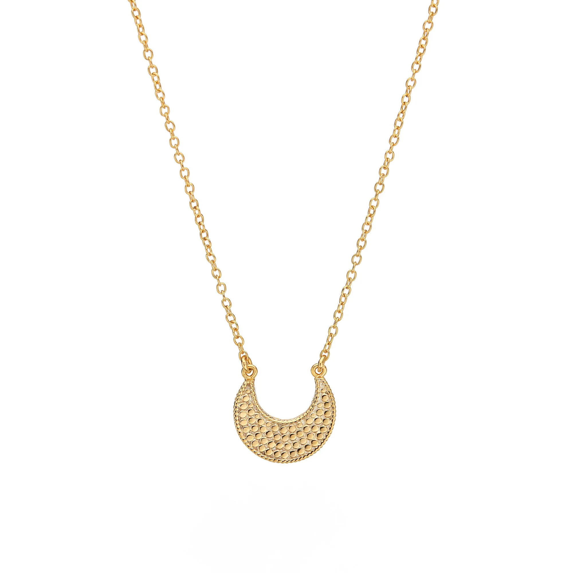 Classic Crescent Necklace - Gold sold by Anna Beck