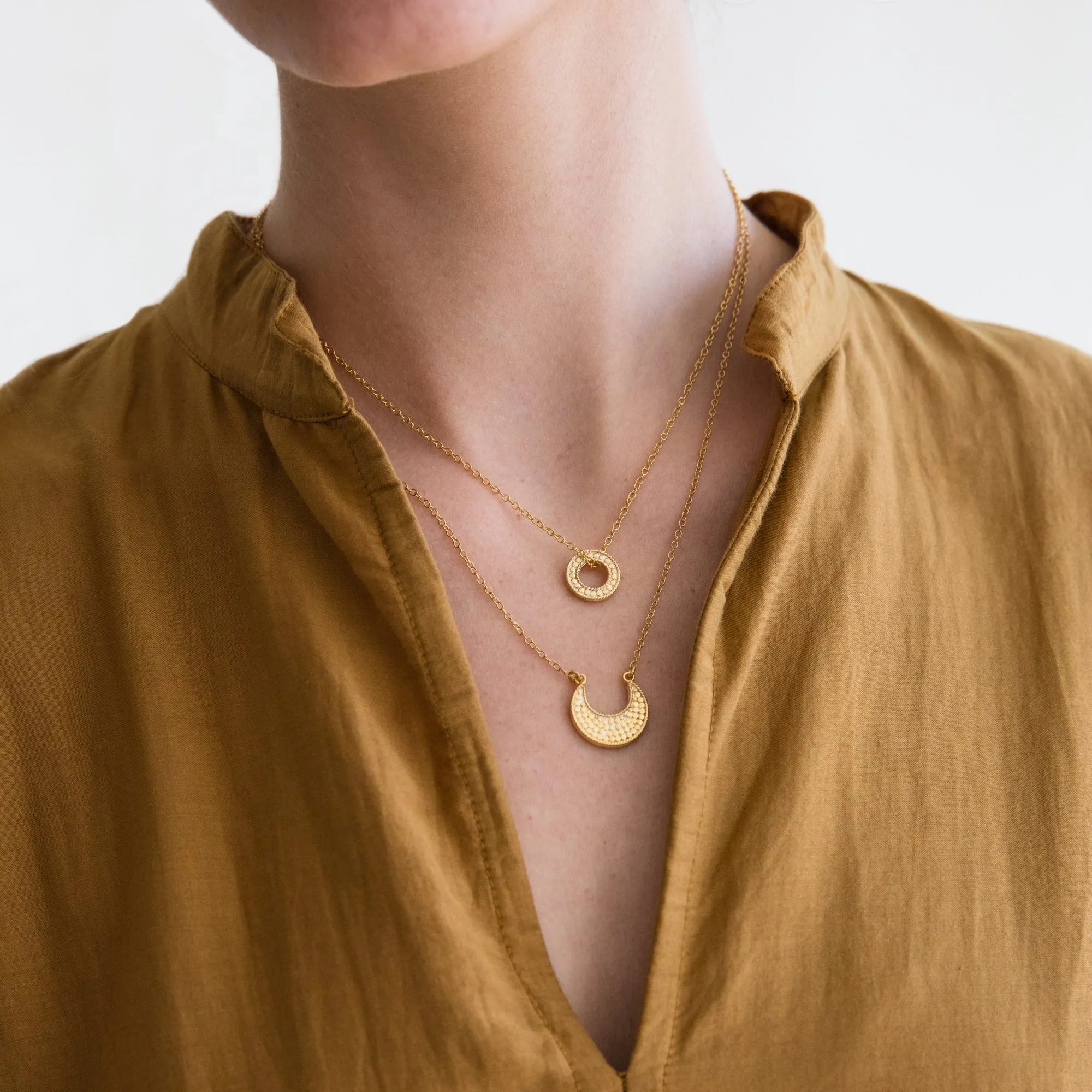Classic Crescent Necklace - Gold sold by Anna Beck product image thumbnail 3