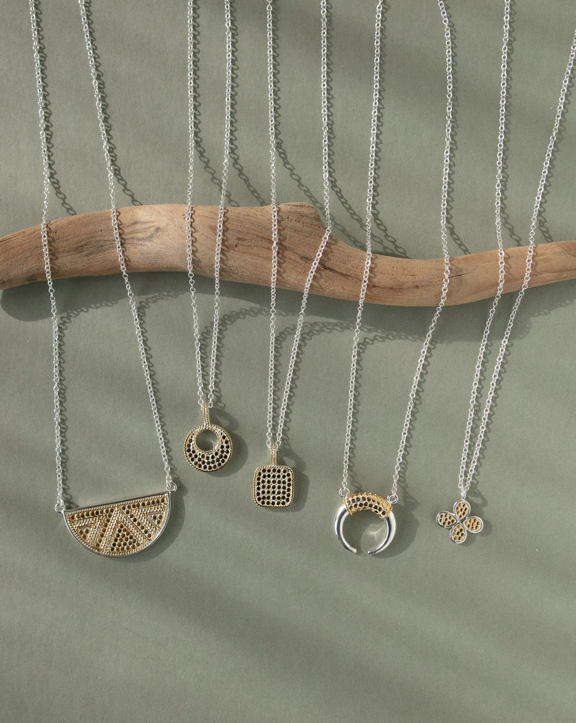 Dotted Cushion Reversible Pendant Necklace sold by Anna Beck product image thumbnail 2