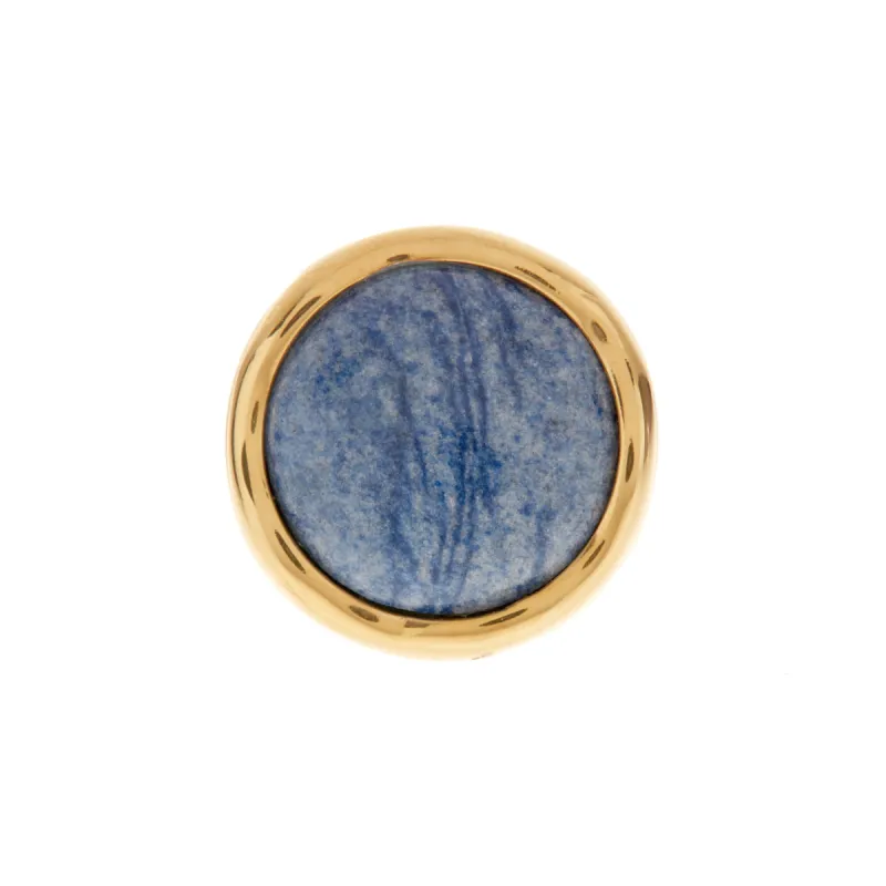 Wavy Dumortierite Signet Ring sold by Anna Beck