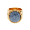 Large Wavy Dumortierite Ring sold by Anna Beck
