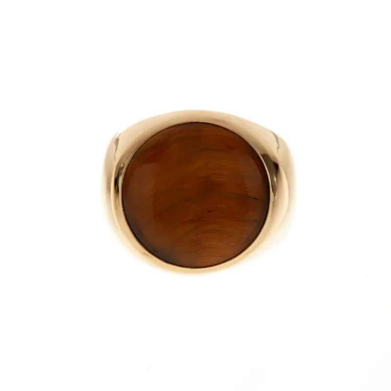 Large Tiger's Eye Signet Ring sold by Anna Beck
