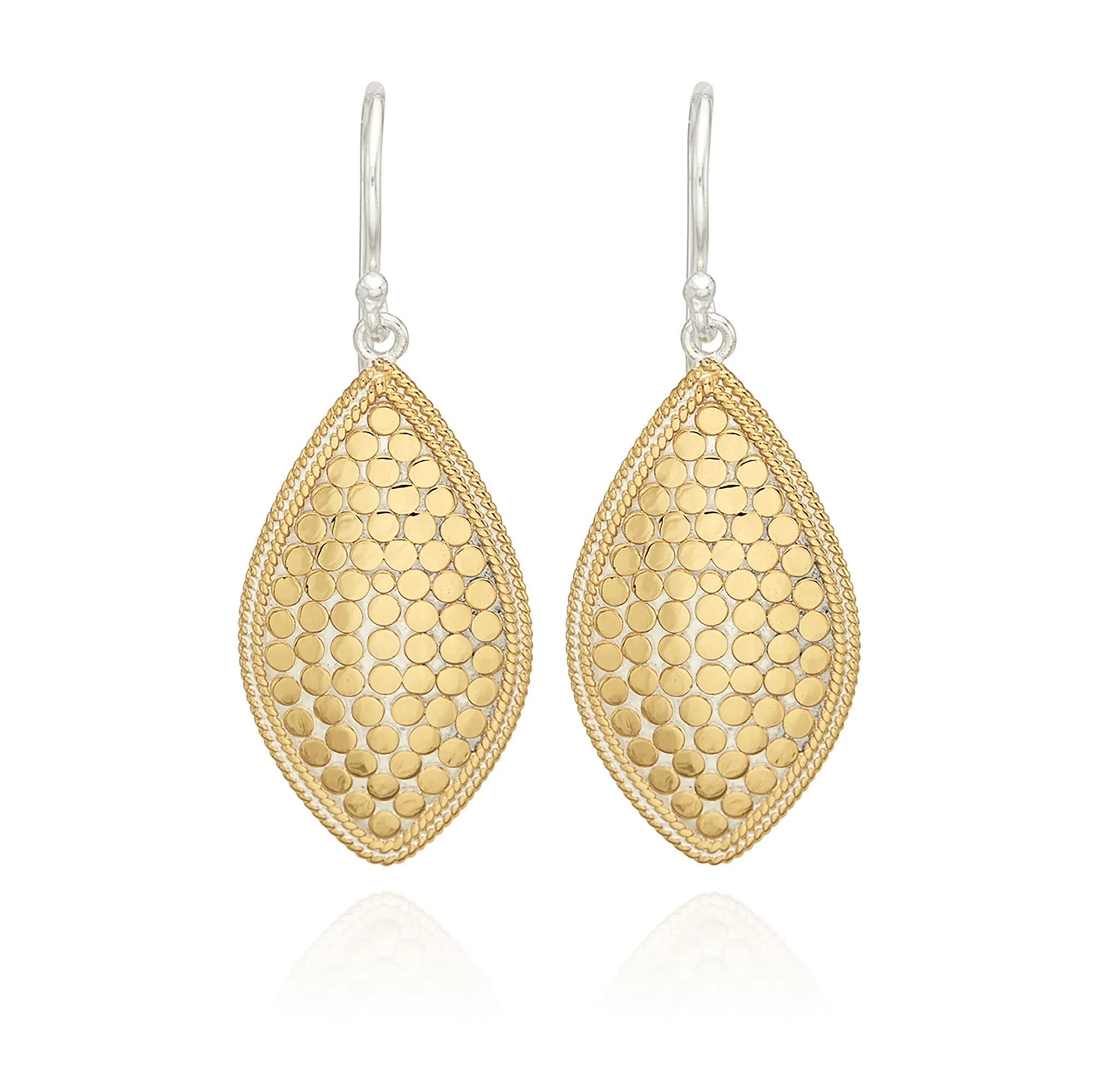 Almond Drop Earrings - Gold sold by Anna Beck