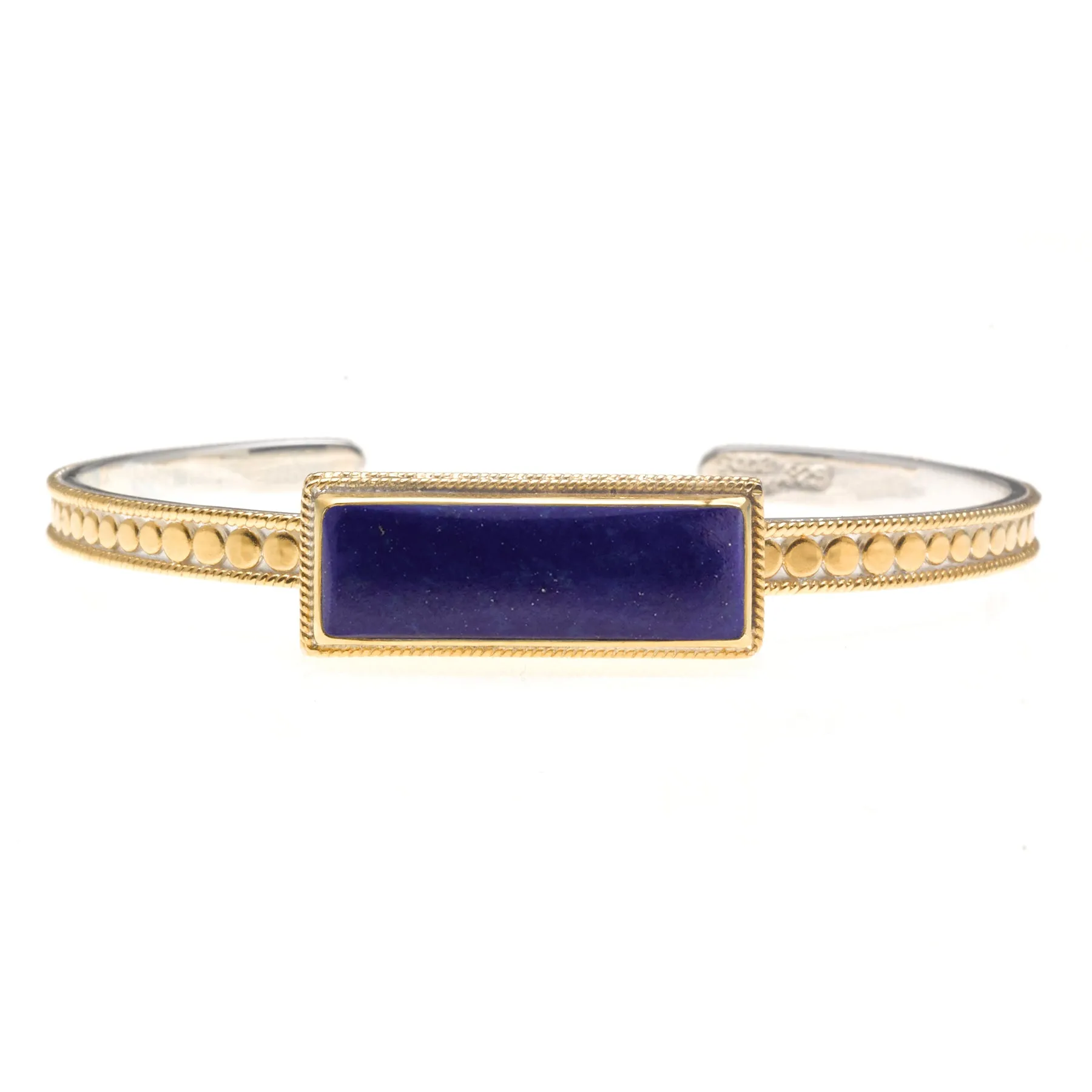 Lapis Skinny Rectangular Cuff sold by Anna Beck