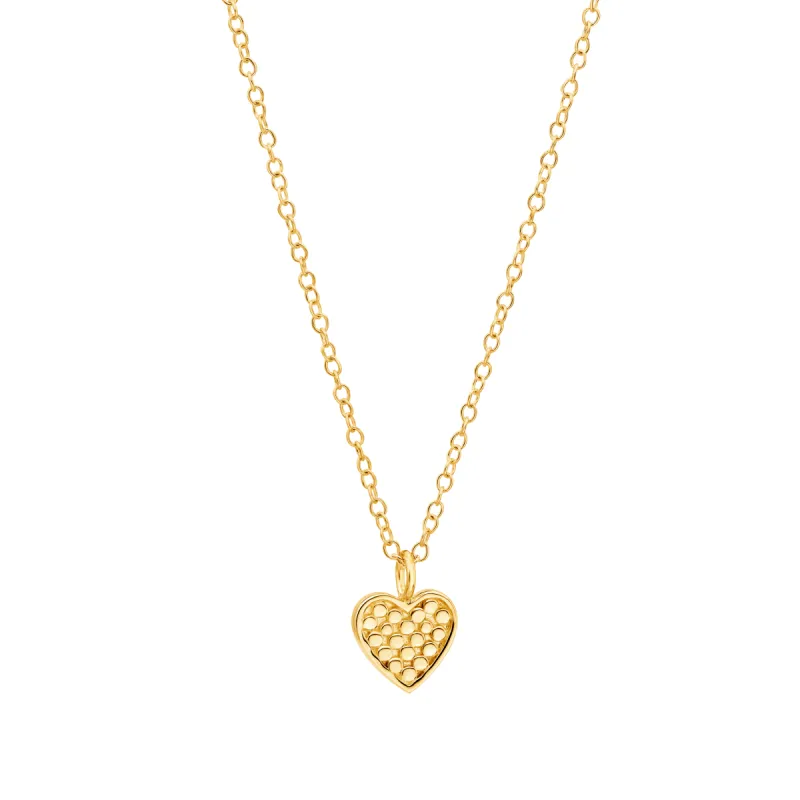 Small Heart Classic Necklace - Gold sold by Anna Beck