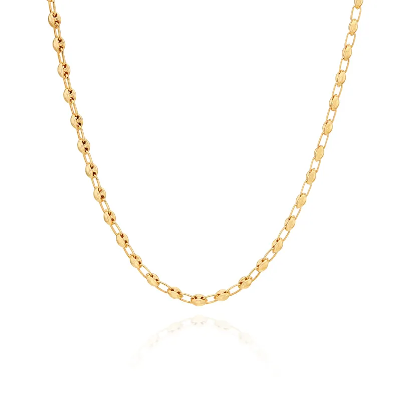 Small Oval Chain Necklace - Gold sold by Anna Beck