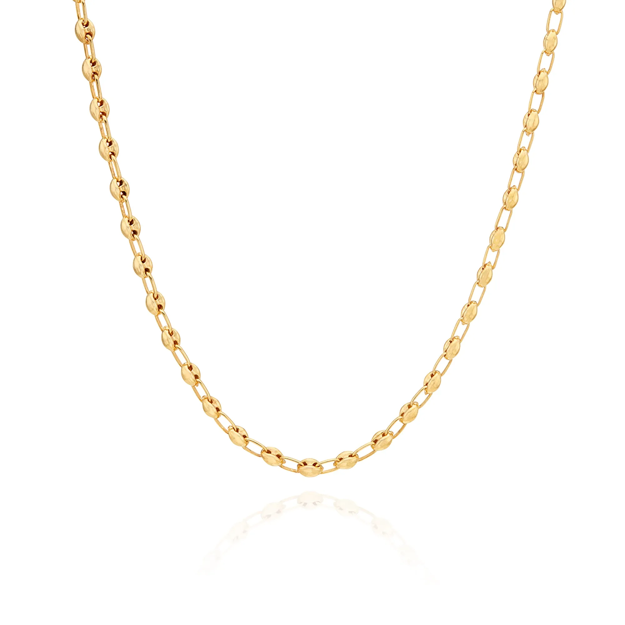 Small Oval Chain Necklace - Gold sold by Anna Beck