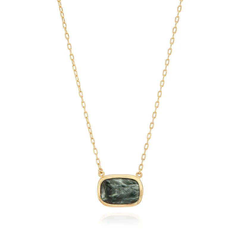 Seraphinite Cushion Necklace sold by Anna Beck