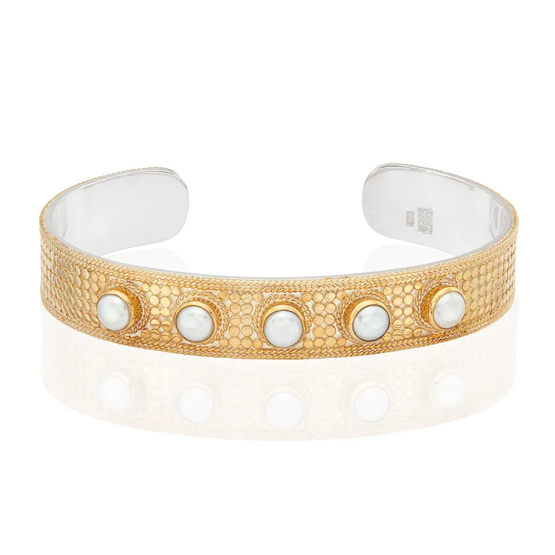 Large Pearl Cuff sold by Anna Beck