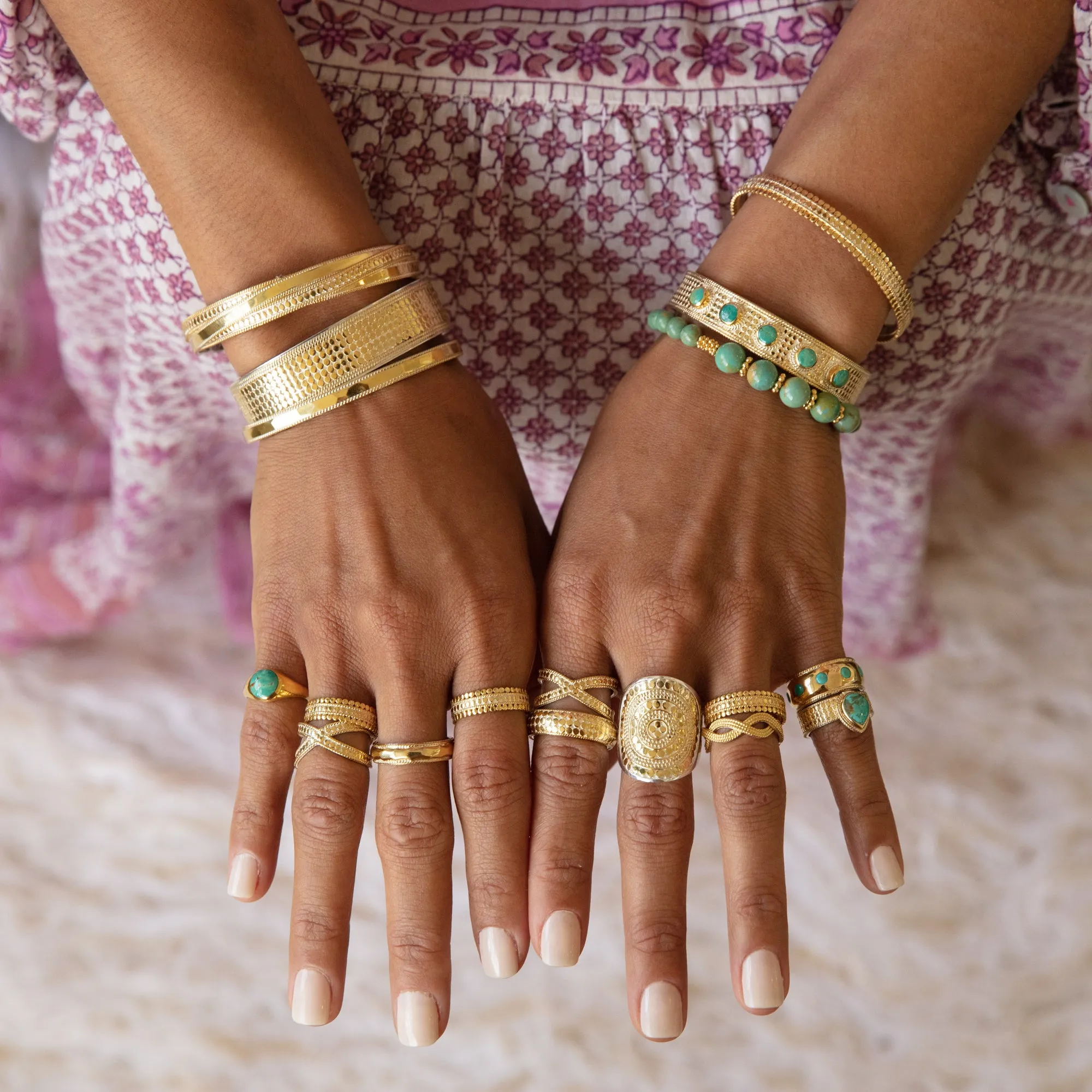 Turquoise Smooth Signet Ring sold by Anna Beck product image thumbnail 3