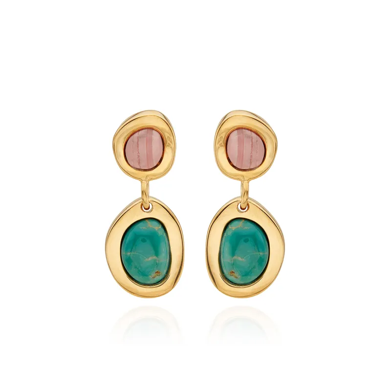 Asymmetrical Double Drop Earrings sold by Anna Beck