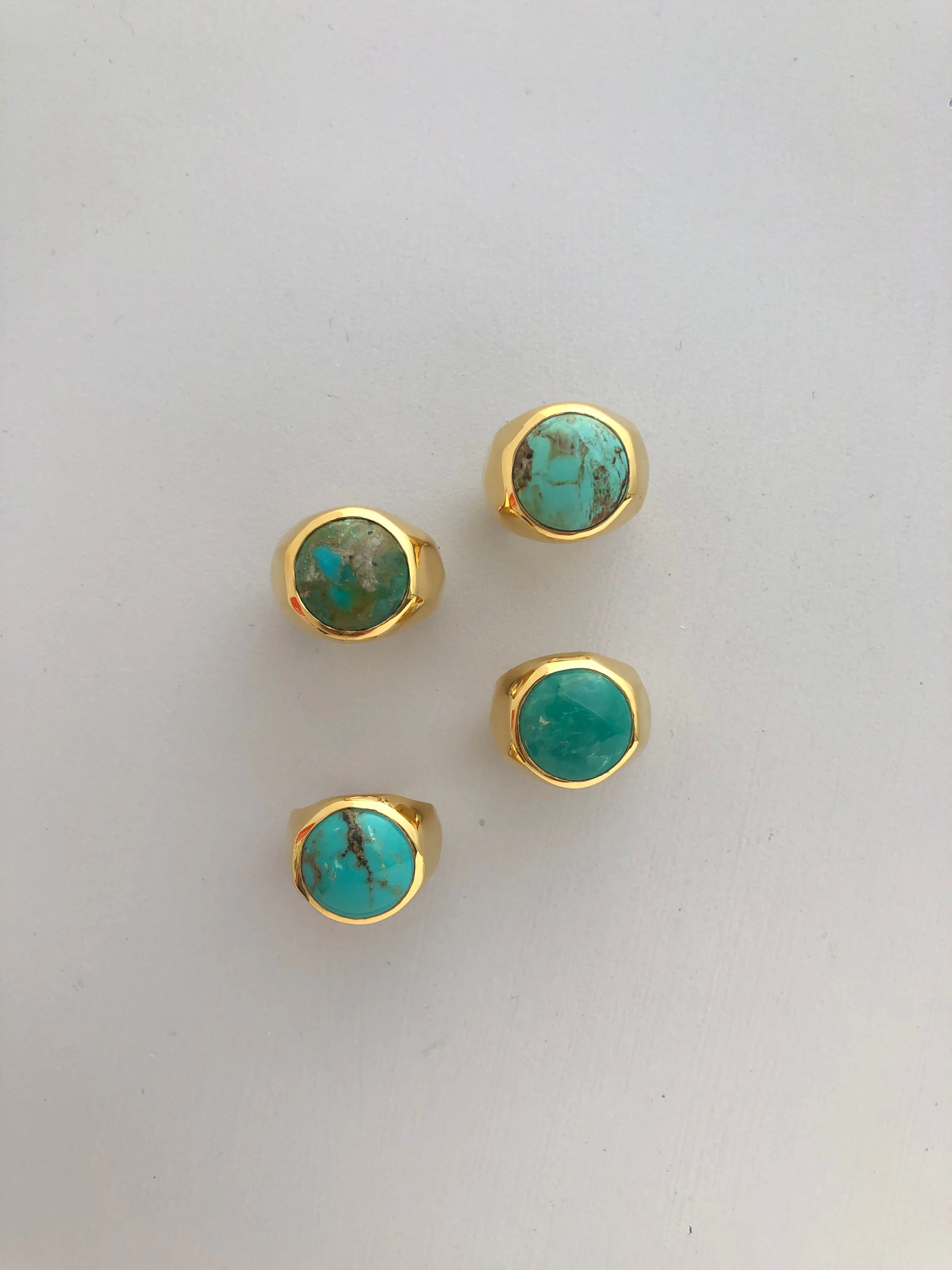 Large Turquoise Signet Ring sold by Anna Beck product image thumbnail 4