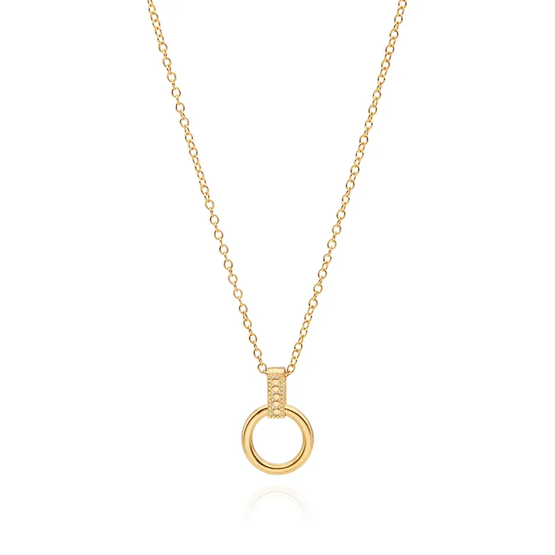 Smooth Drop Circle Charity Necklace made by Anna Beck