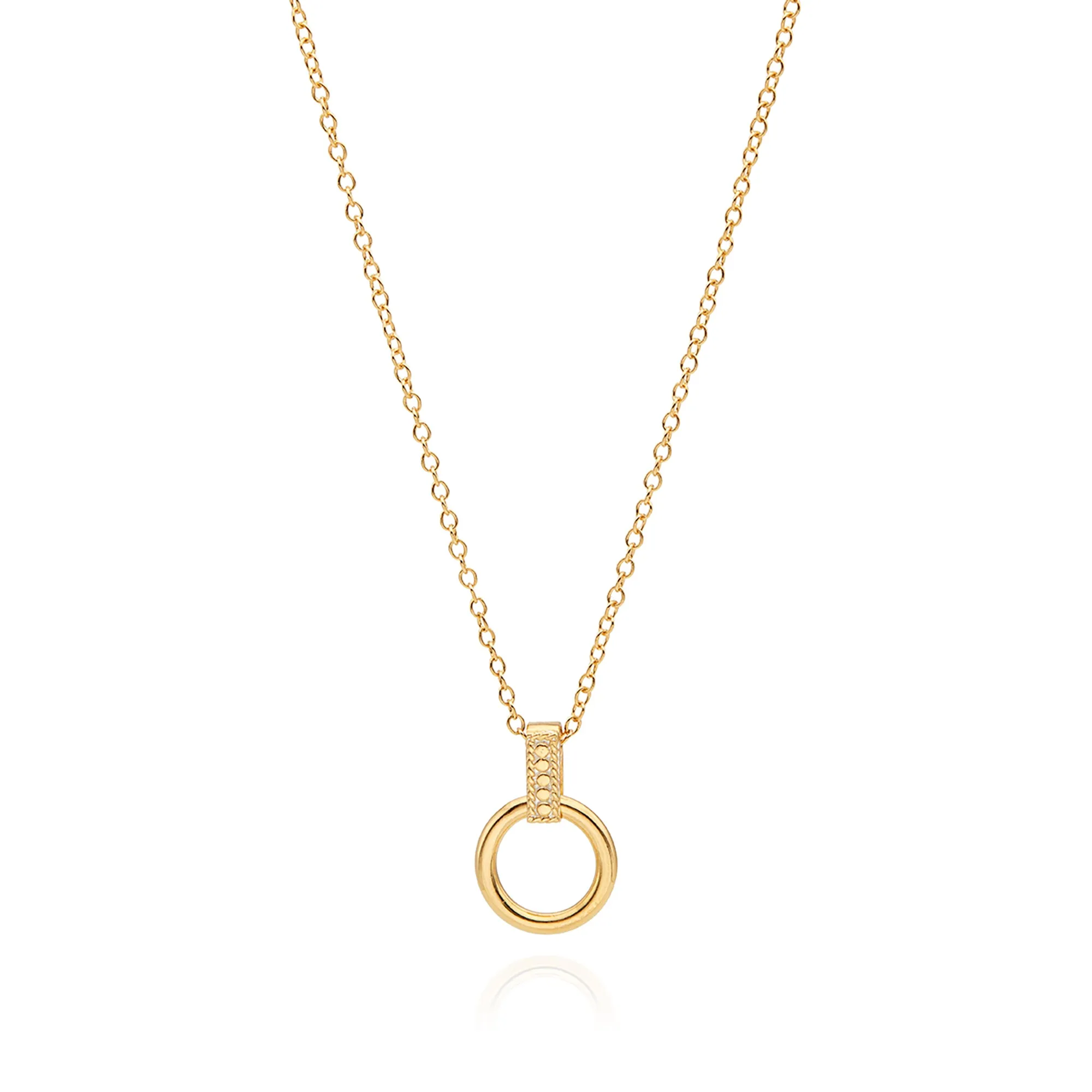 Smooth Drop Circle Charity Necklace sold by Anna Beck