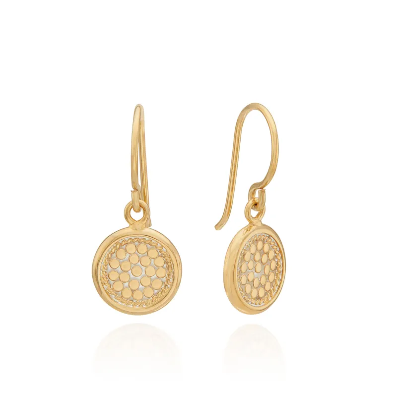 Classic Circle Drop Earrings - Gold sold by Anna Beck