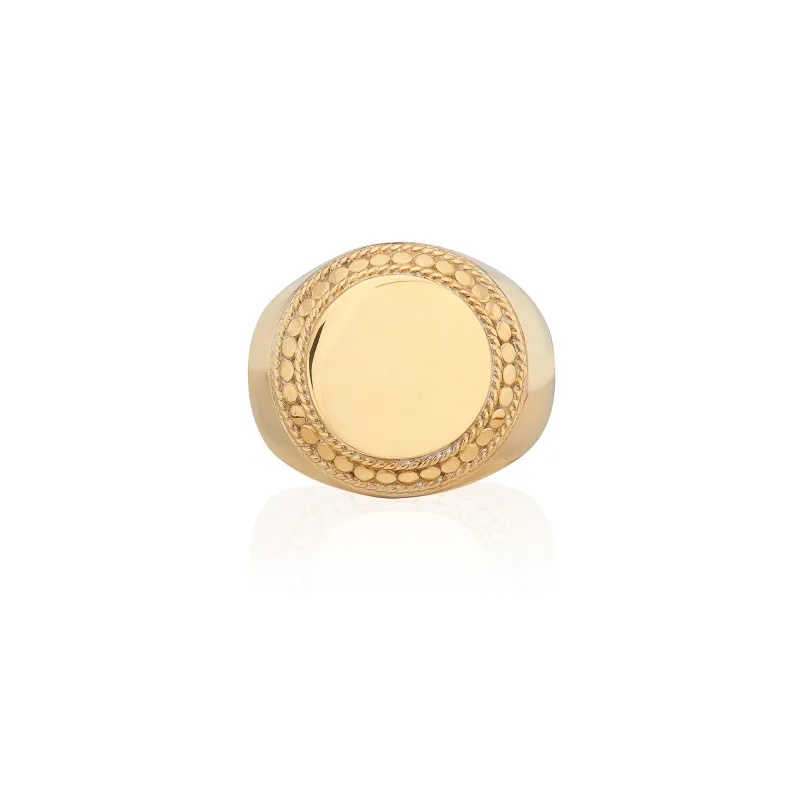 Large Smooth Signet Ring sold by Anna Beck