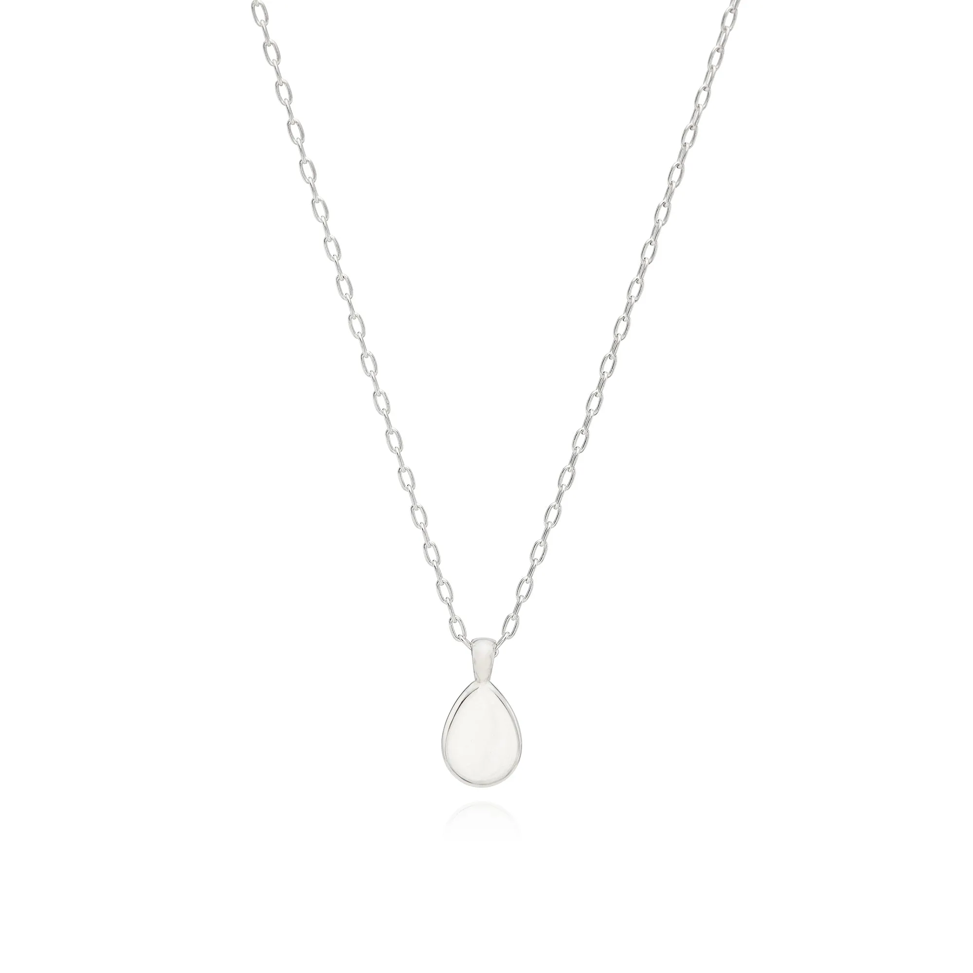Classic Smooth Rim Drop Pendant Necklace, 16-18" - Gold & Silver sold by Anna Beck product image thumbnail 3